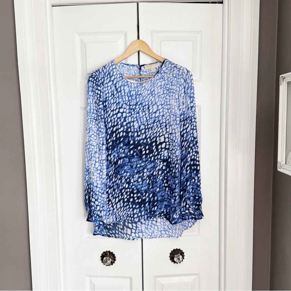 Michael Kors silver hardware blouse